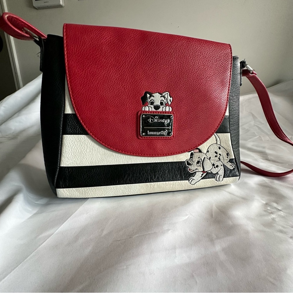 Loungefly Red and Black Striped 101 Dalmatians Disney